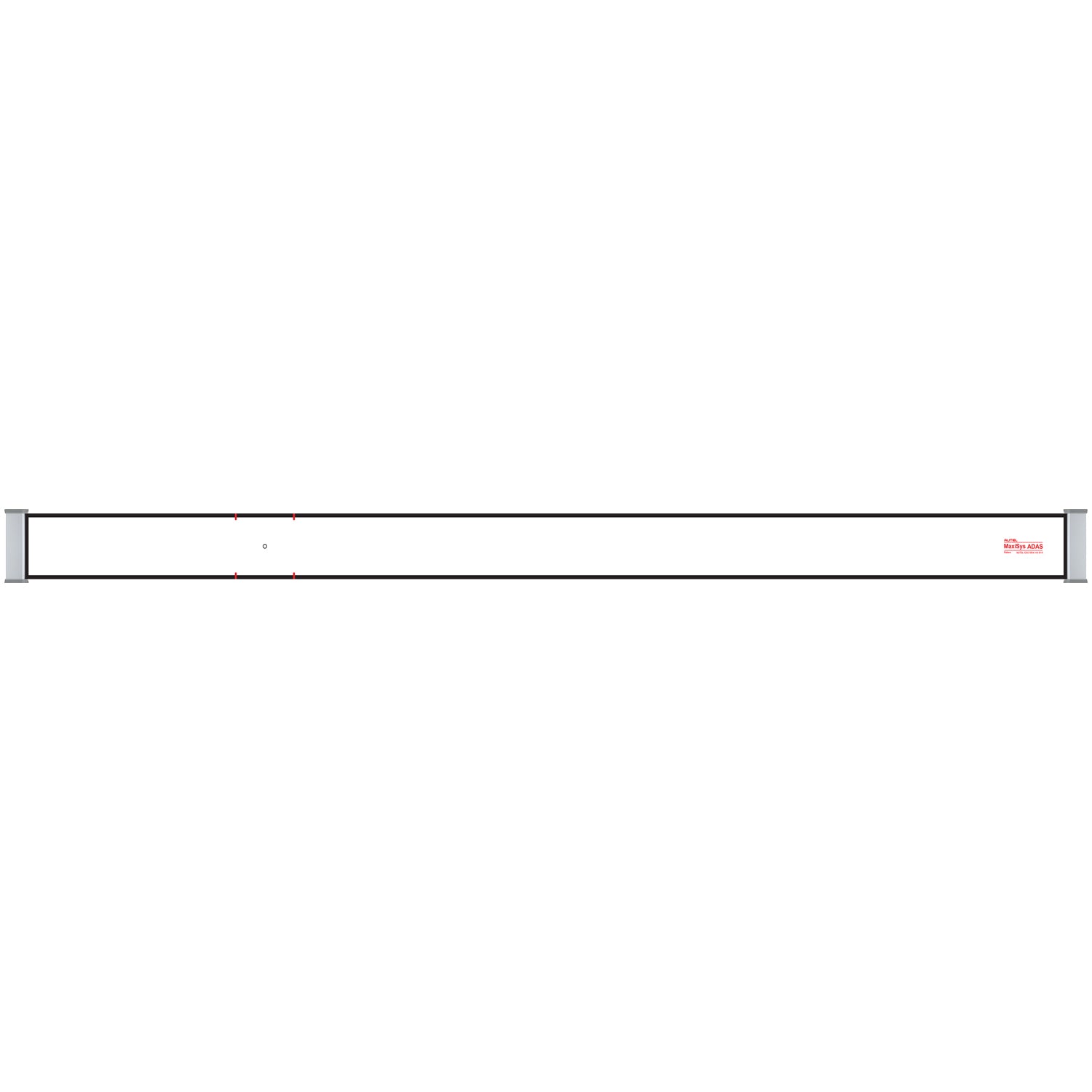 Rectangular metal bar with a brand logo on a white background. AVM/PVM