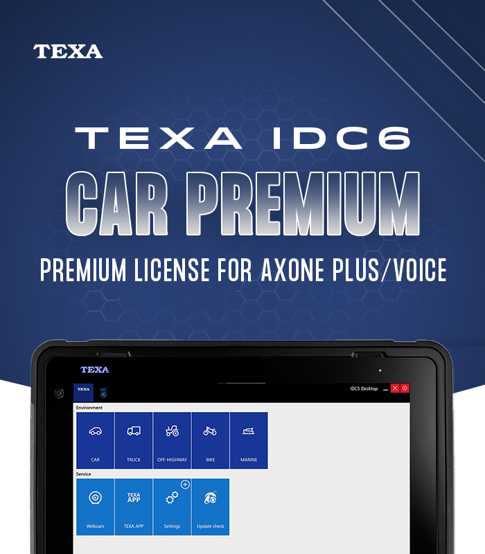 Multi-brand coverage in Texa IDC6 Premium for supercars