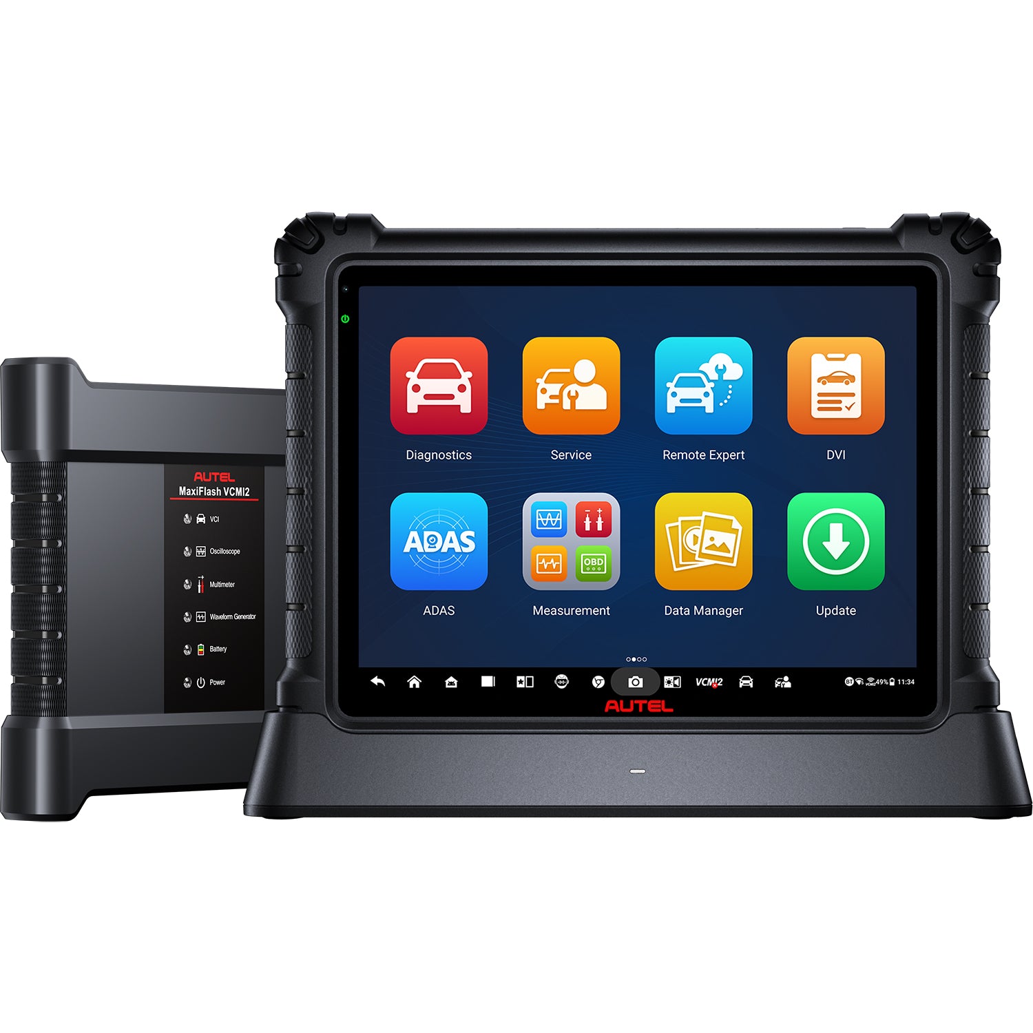 Autel Ultra S2 tablet on dock with VCMI2